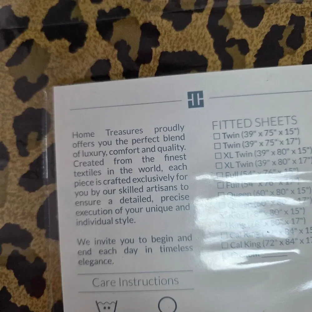Home Treasures Kenya Fitted Sheet, King